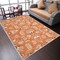 Edge Collections - 8' x 11' - Orange - Floral Hand-Tufted Wool Area Rug - 1 Piece